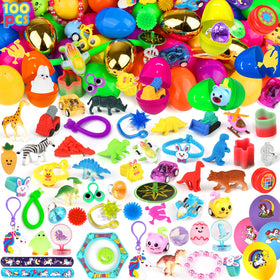 LEASEN 6 golden eggs pack for interactive Easter play and surprise gifts