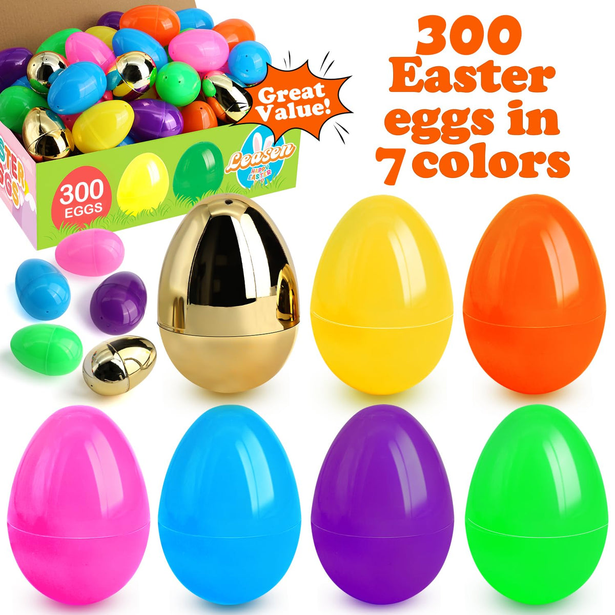 LEASEN colorful 500-piece egg set for vibrant celebrations