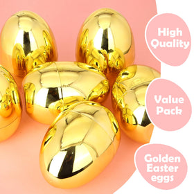 LEASEN durable reusable gold egg designed for multiple celebrations