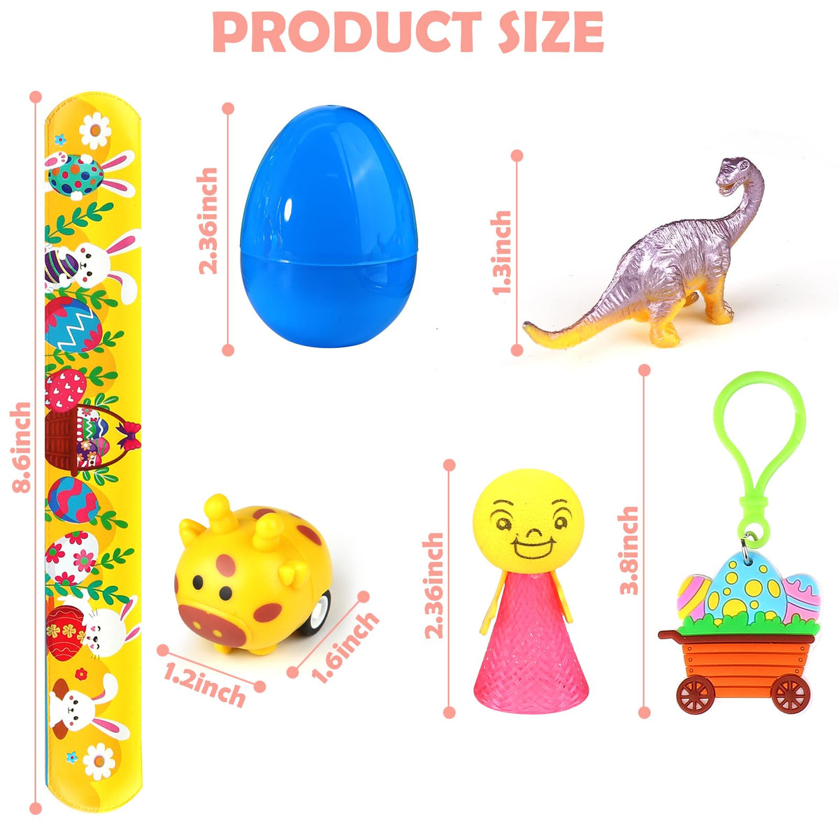 LEASEN Easter basket fillers in bright packaging, easy to store