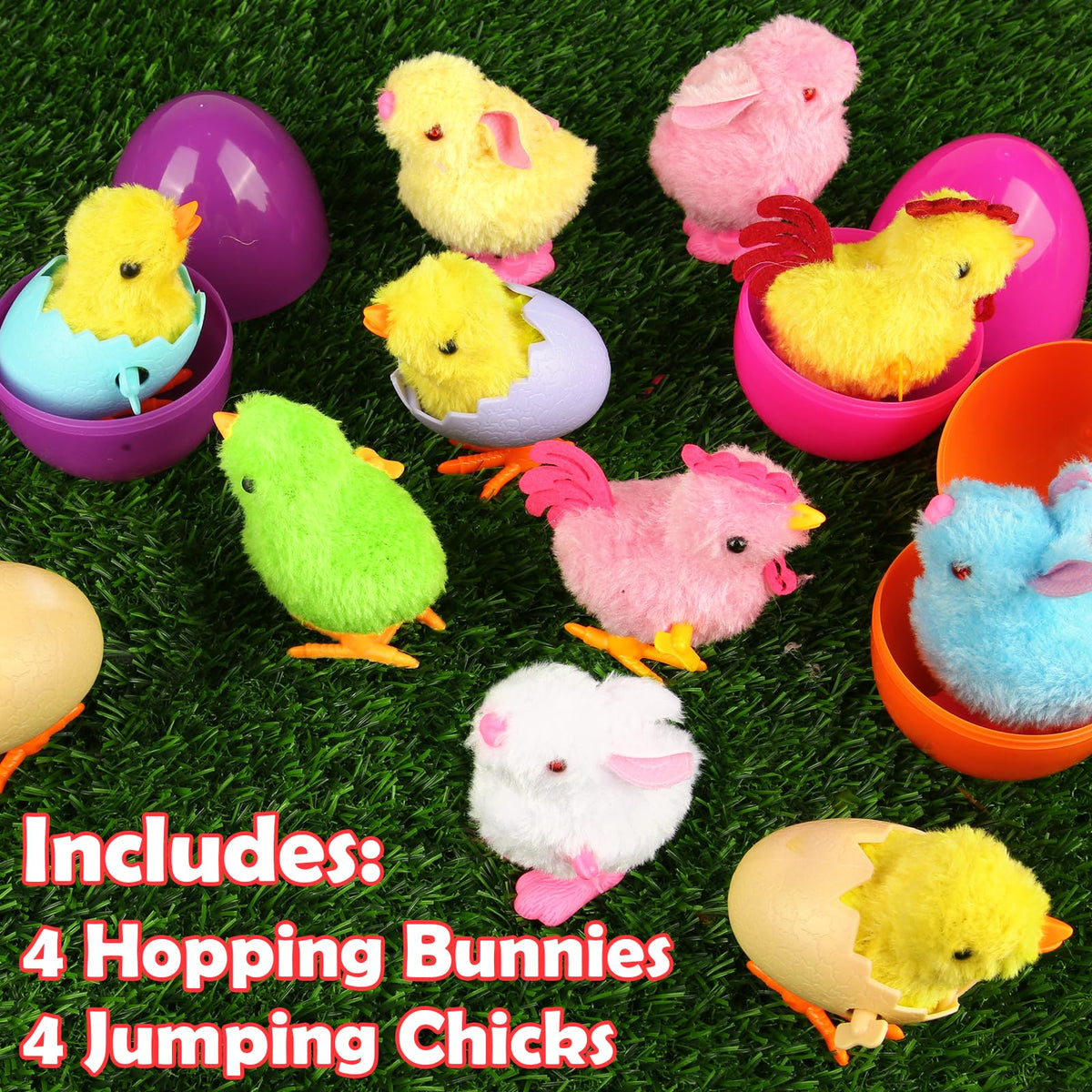 LEASEN plush bunny inside egg offering delightful Easter surprise