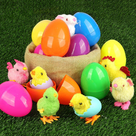 LEASEN plush chick inside egg for kids' joyful unboxing