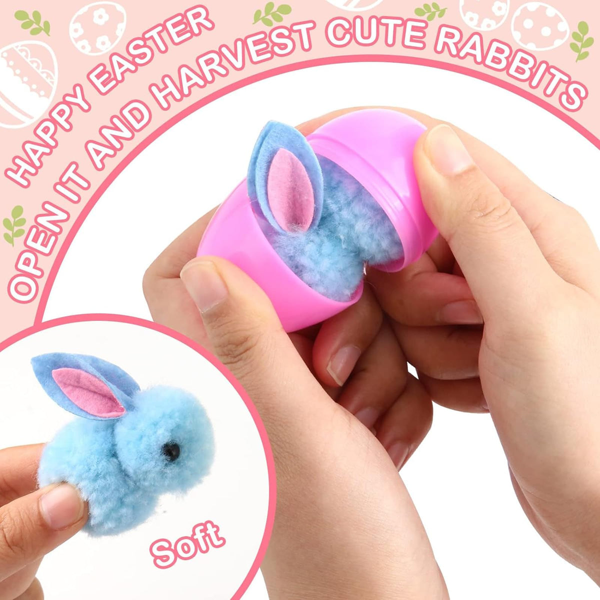 Six-color LEASEN Easter eggs ready for pre-filled hunts