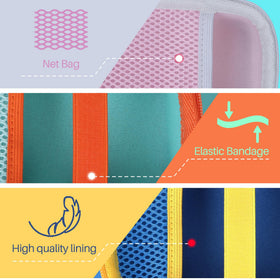 Lebakort Yoto Mini case interior mesh pocket keeps cards organized.