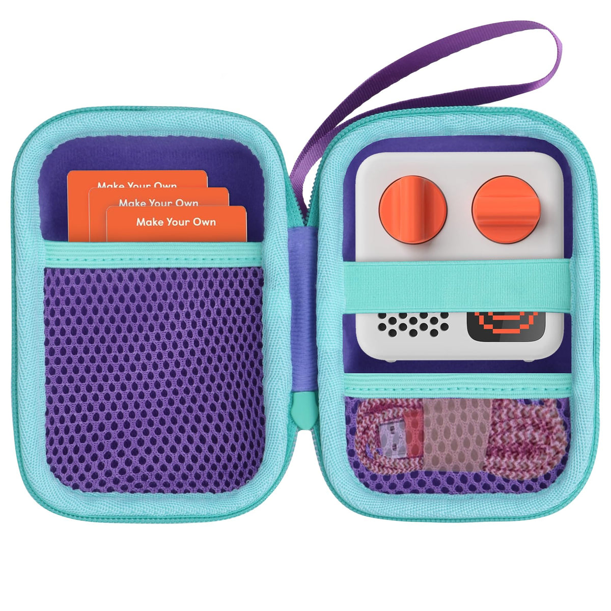 Lebakort Yoto Mini case front view showing colorful protection design
