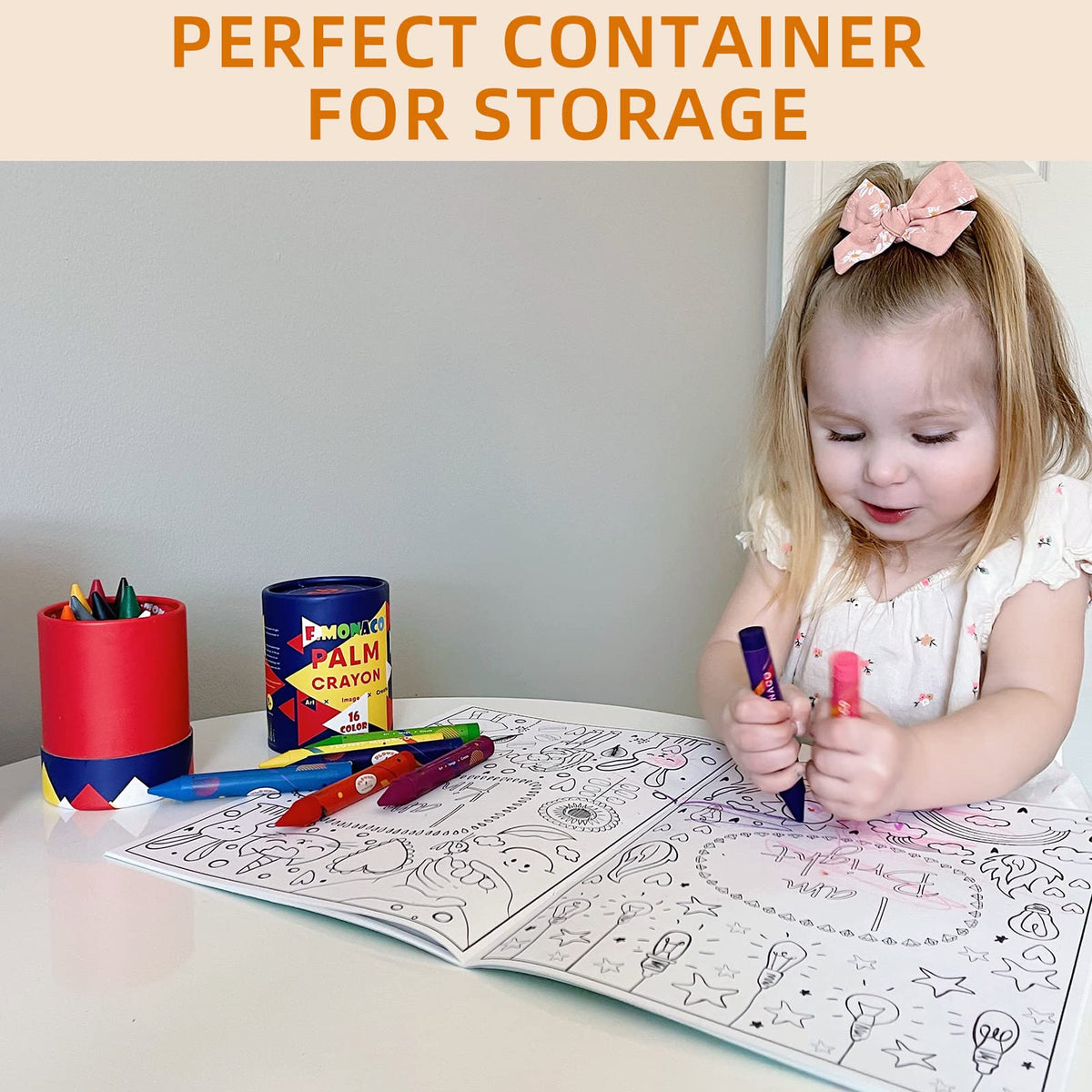 Lebze jumbo crayons 4.25 inches – comfortable grip for toddlers.