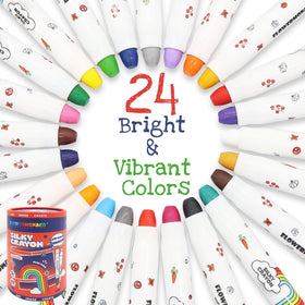 Lebze jumbo crayons in use during a child drawing session, easy grip