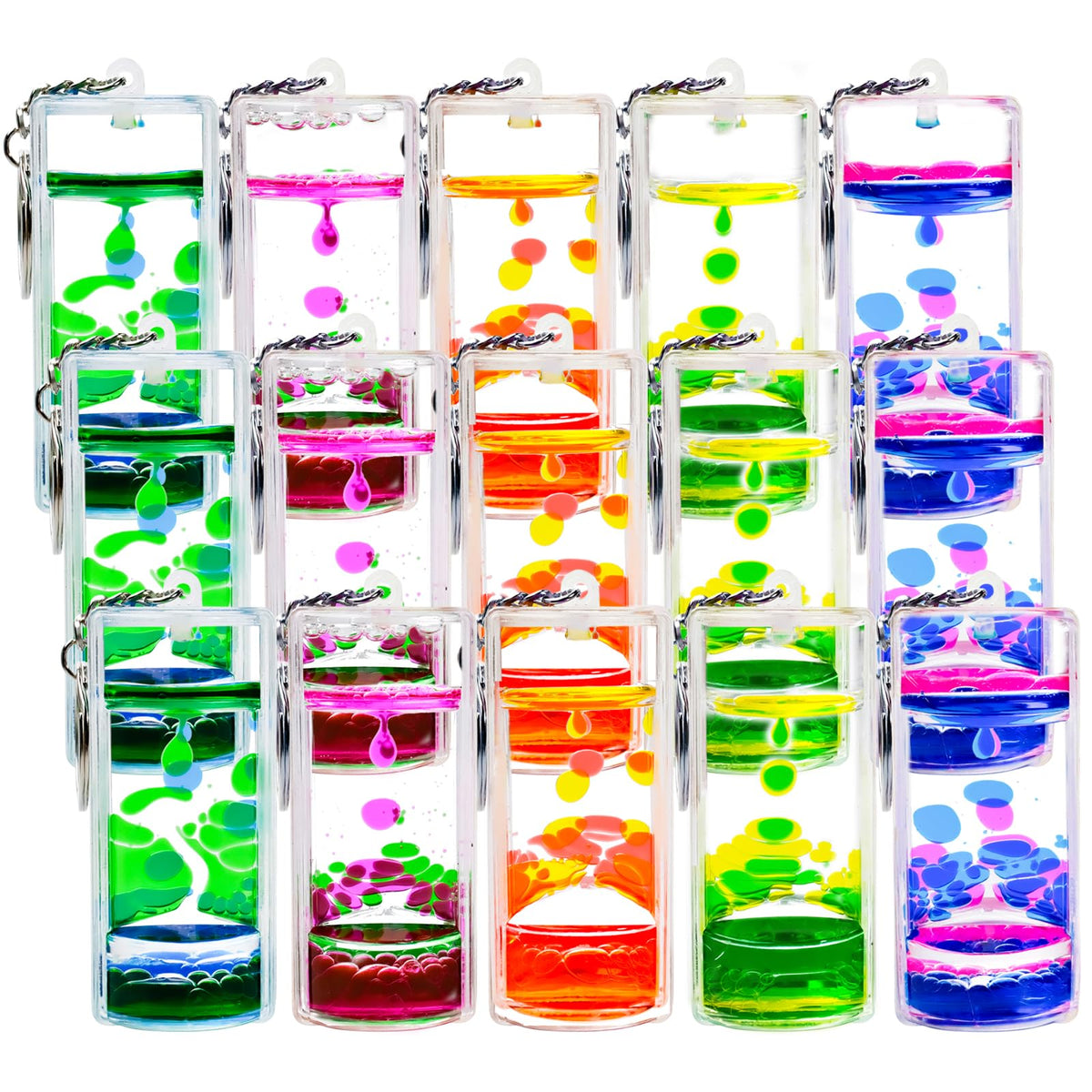 LECEHIVO liquid motion bubbler keychain multi-color collection for soothing visual play during breaks.