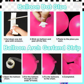 Lecheme 50s party kit tools help hang backdrop and decorate easily