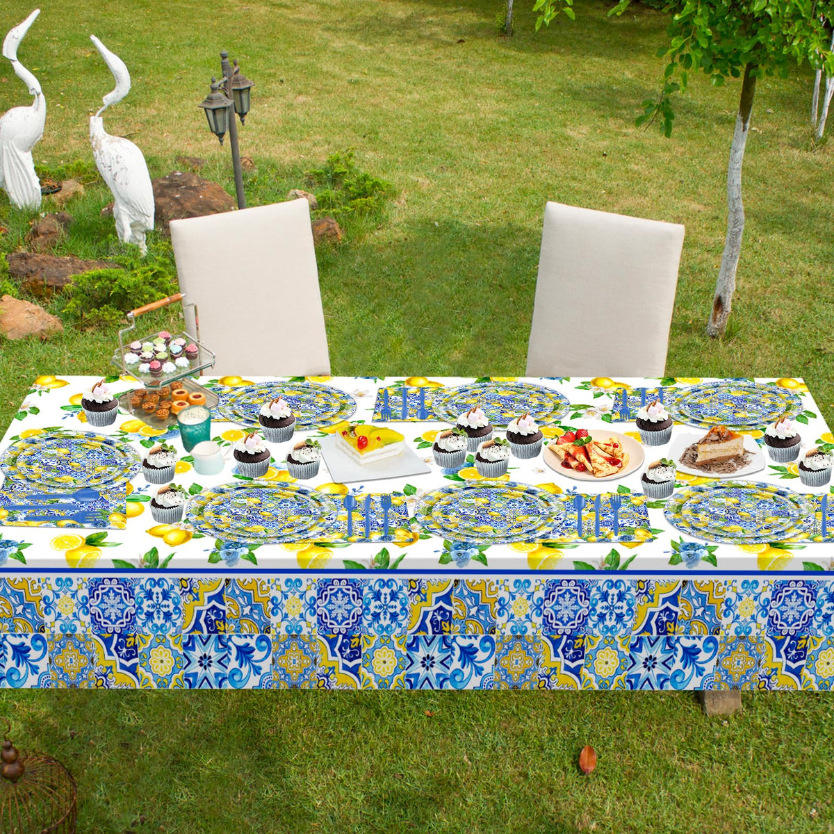 Lecheme Capri Lemon party setup ready for Mediterranean gatherings