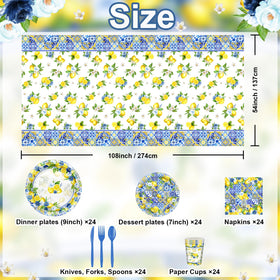 Lecheme Capri Lemon plates 9-inch for versatile serving and stylish presentation