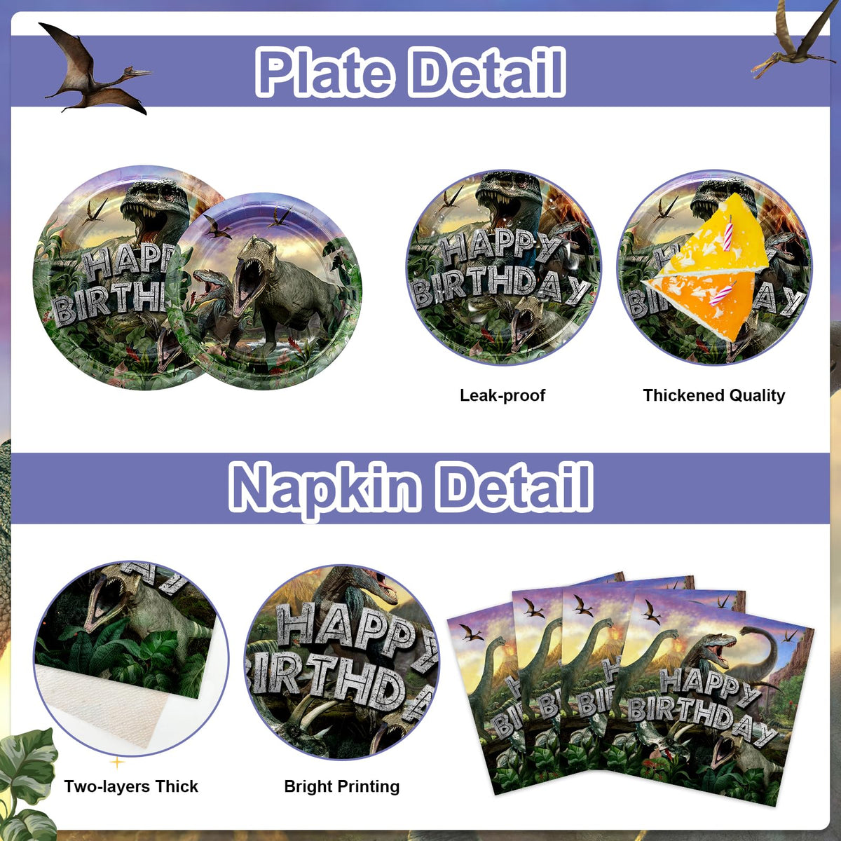 Lecheme dinosaur backdrop – lightweight fabric easy to set up indoors or outdoors