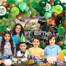 Lecheme dinosaur tableware – sturdy, food-grade plates for safe, convenient party dining