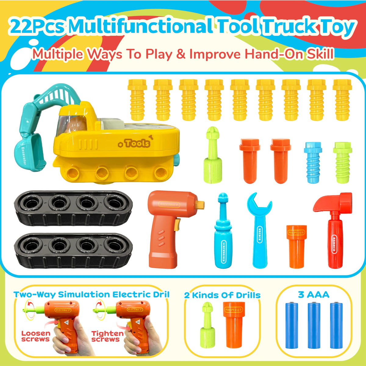 Lechonix safety burr-free edges on toddler tools