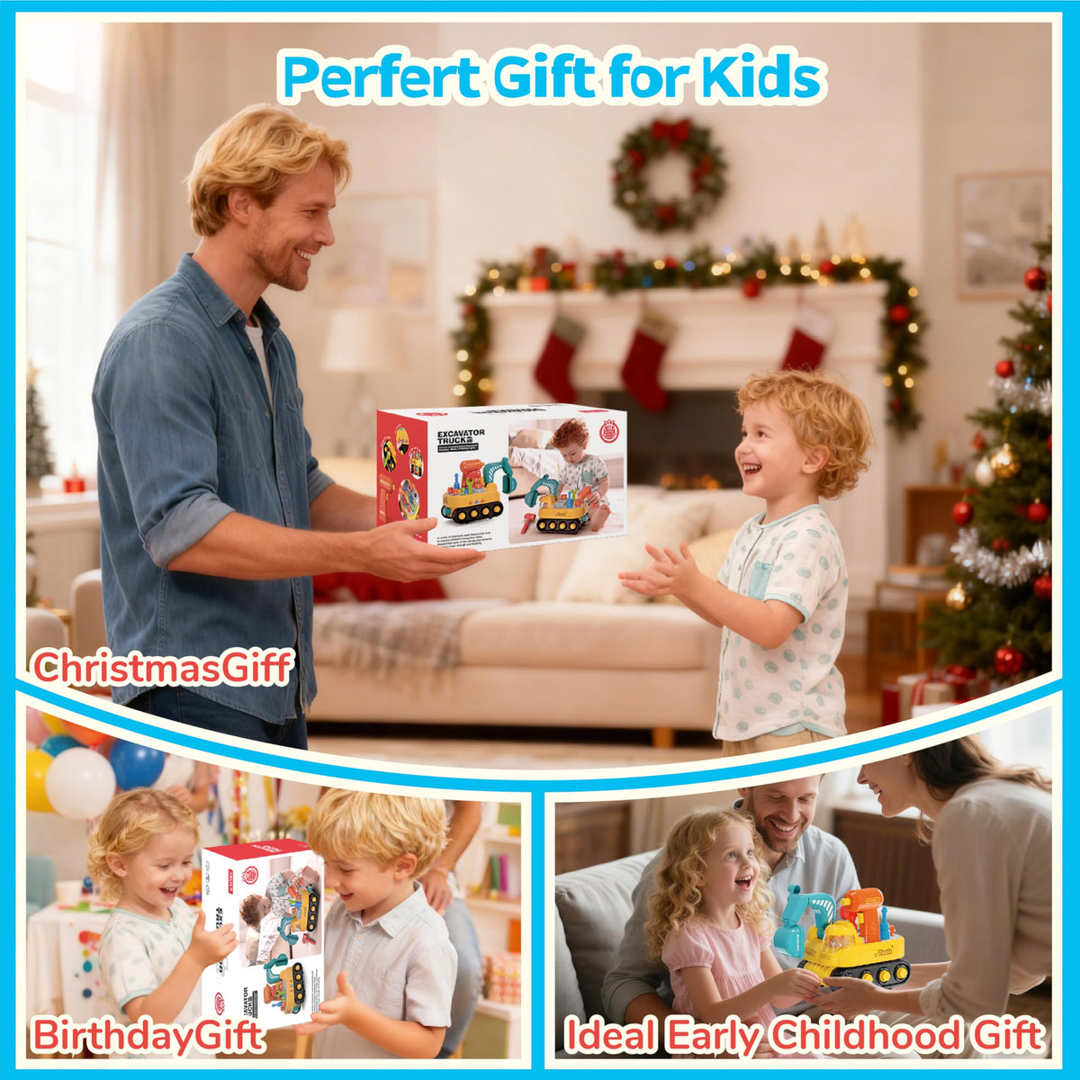Lechonix gift-ready construction play set for ages 1-6