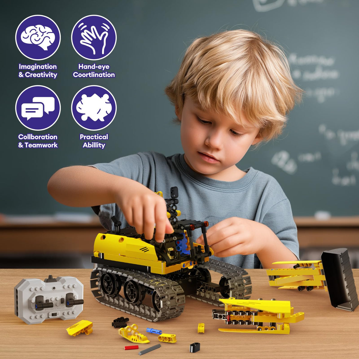 LECPOP gyro mode delivers dynamic movement for STEM play.