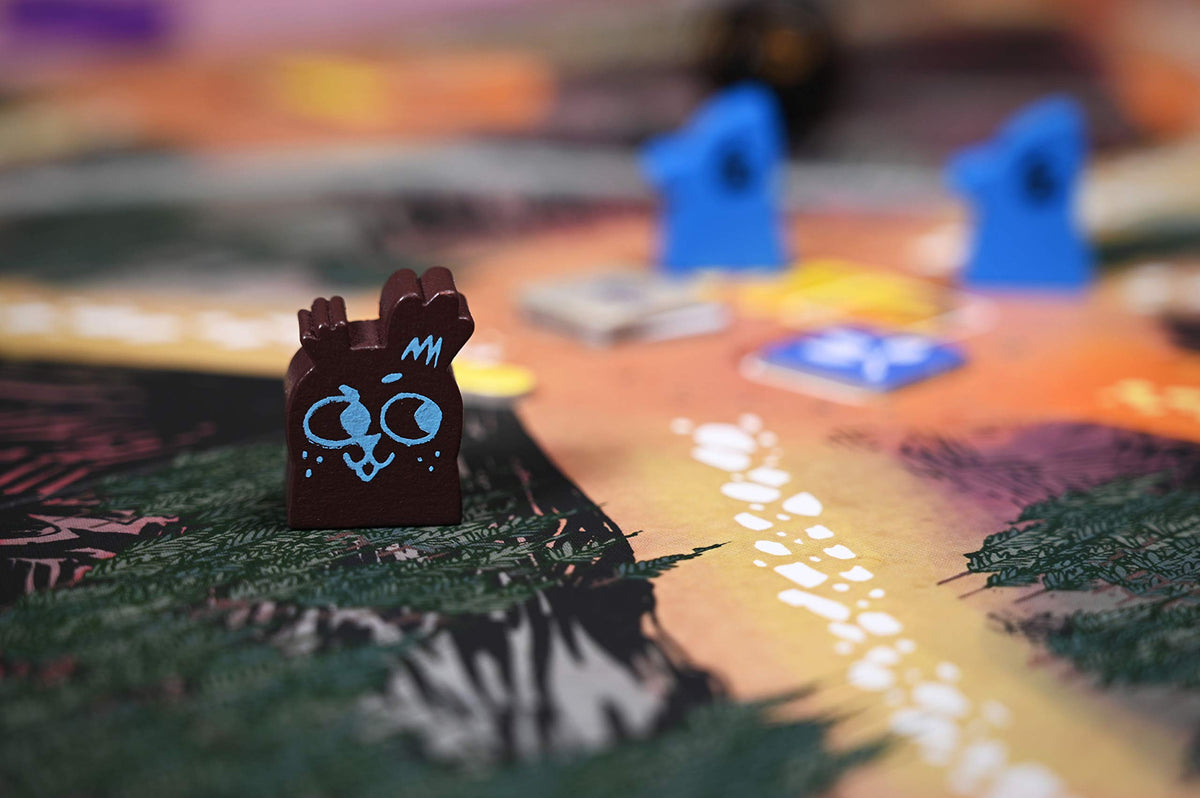 Leder Games Root Vagabond Pack meeples on board shown for setup variety