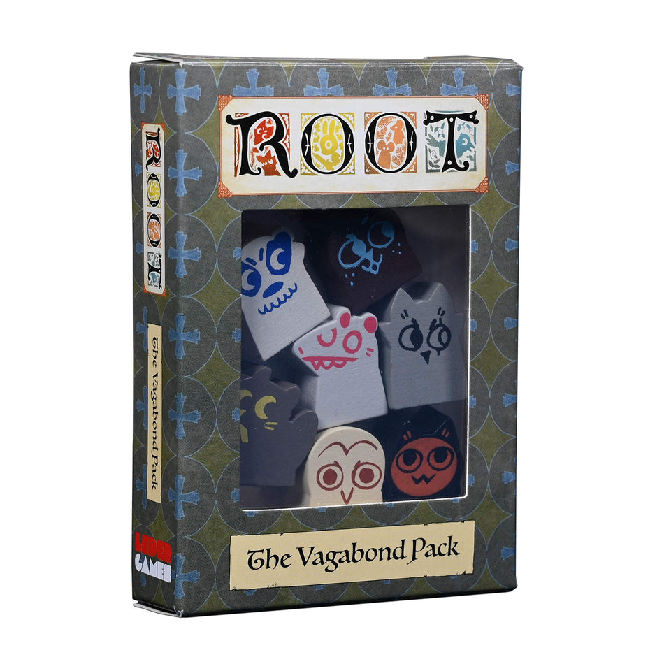 Leder Games Root Vagabond Pack seven unique meeples ready for action