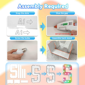 Ledido 4ft letters powered by battery box or USB for versatile indoor or outdoor use