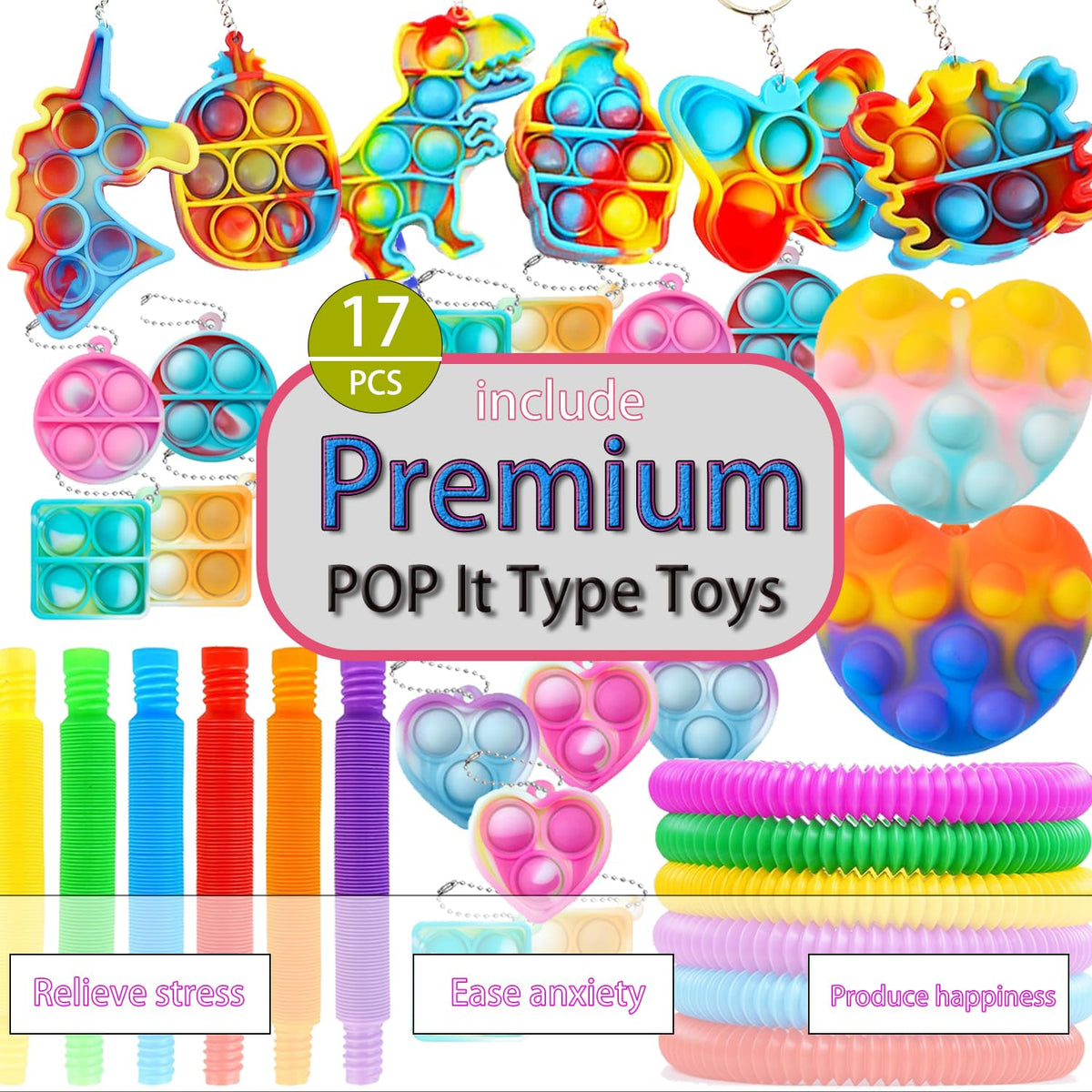 Leeche fidget toys variety fosters creativity and fine-motor skills in kids.