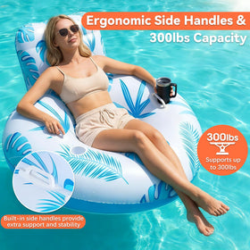 LEECICILE ergonomic headrest on the float enhances all-day comfort.