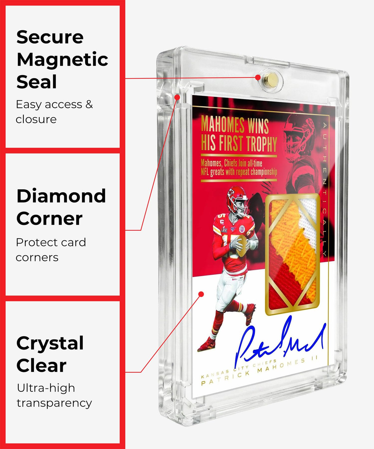 LEEFLIT deep-well diamond corners guard extra-thick relic edges.