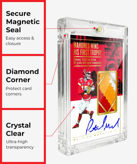 LEEFLIT deep-well diamond corners guard extra-thick relic edges.