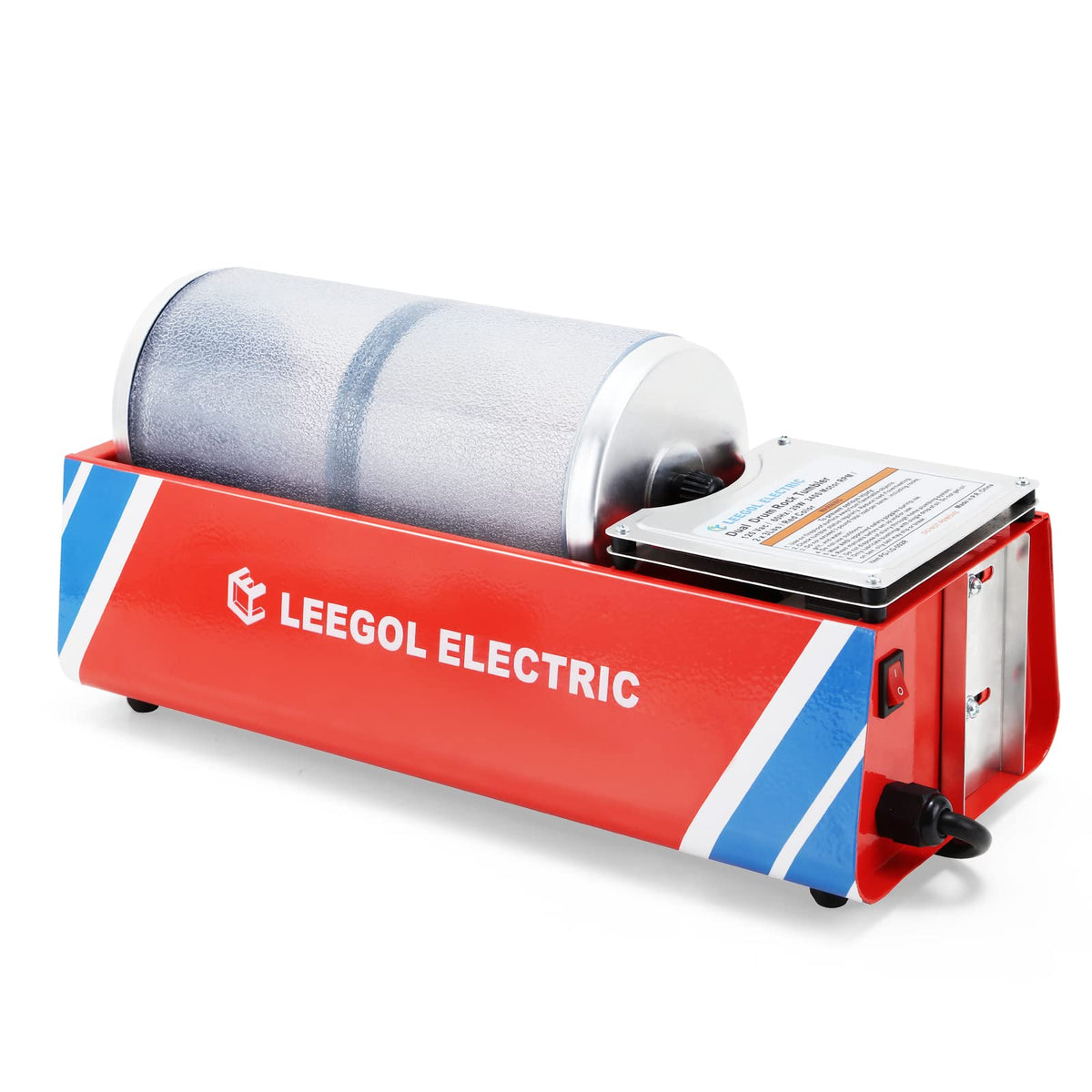 Leegol Electric 6lb rock tumbler machine for home polishing projects