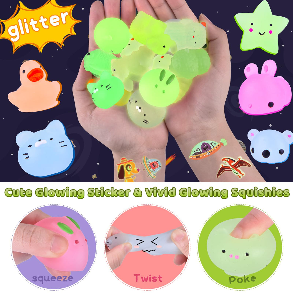 Leehur undersea animals mochi squishy toys provide playful stress relief and color exploration.
