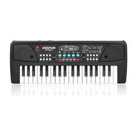 LeeQee 37-key kids piano, front view, portable learning toy for early music skills