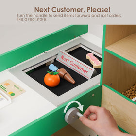 Leeshyah pretend scanner with card swiper encourages role play and basic transaction skills.