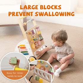 Leeshyah walker rotating blocks promote problem solving while moving safely