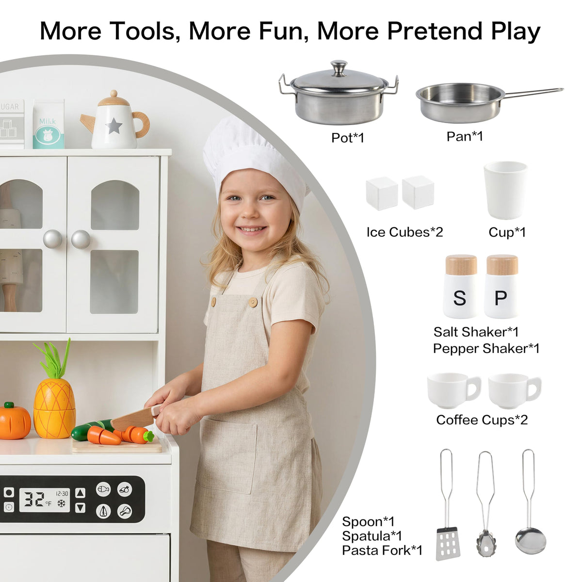 Leeshyah play kitchen stove, sink, and oven for realistic role-play