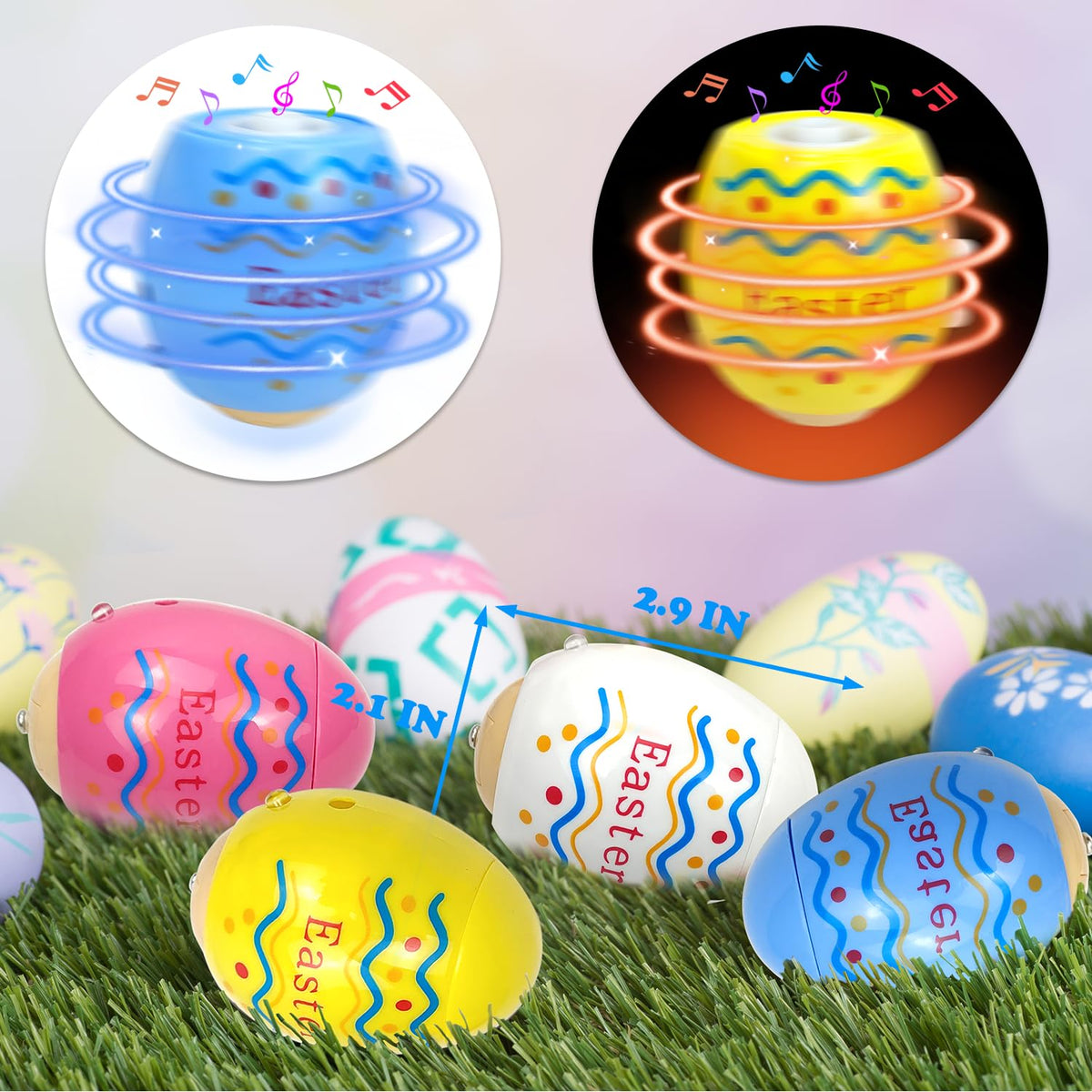 Leetous Easter spinning tops with launchers enhance classroom prizes and playtime.