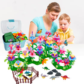 Leetous flower garden stems, leaves, and stamens for creative crafts.