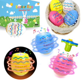 Leetous light-up Easter egg spinner pack with vibrant colors for festive party favors.