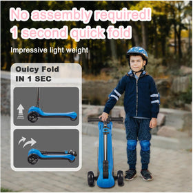 LEFELWEL kids scooter with sturdy mechanical rear brake