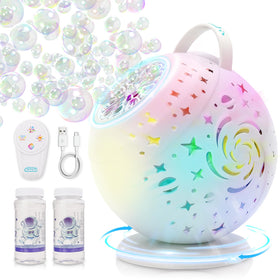 LEFEI bubble machine with remote control for lively kids' parties and pets