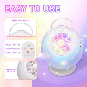 LEFEI bubble machine with RGB lights adds color to celebrations