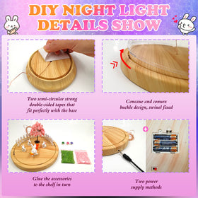 LEFJUBAW USB powered night light cable for easy setup in bedrooms
