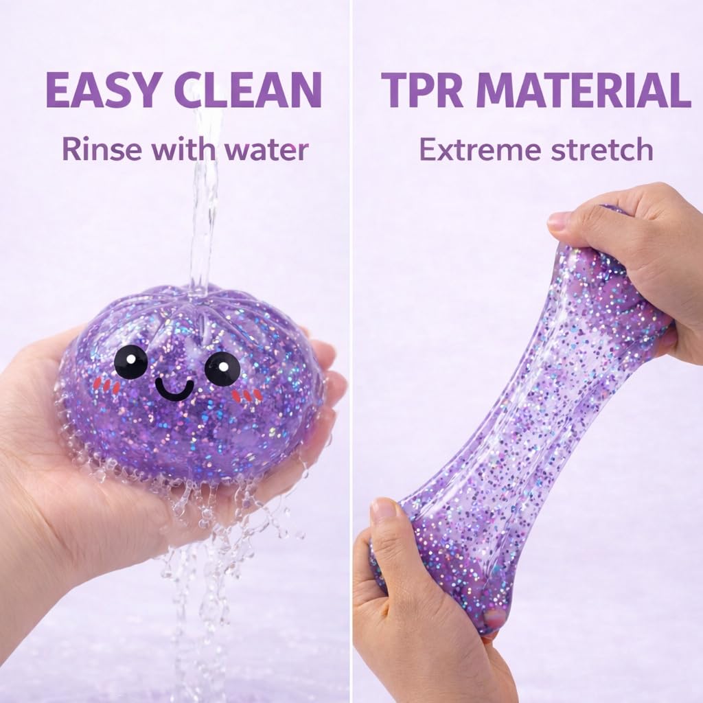 LEGEOS easy-clean dumpling squishy safe to rinse and maintain