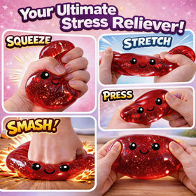LEGEOS soft TPR dumpling close-up shows flexible texture for soothing kneading and stress relief