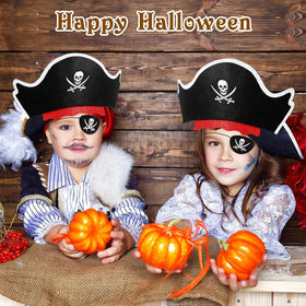 Legigo quality pirate accessories, durable hats and patches hold up during windy outdoor events