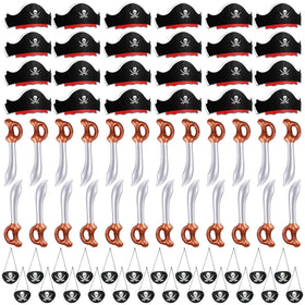 Legigo pirate hats 24-pack for kids and adults, comfortable elastic band for long wear