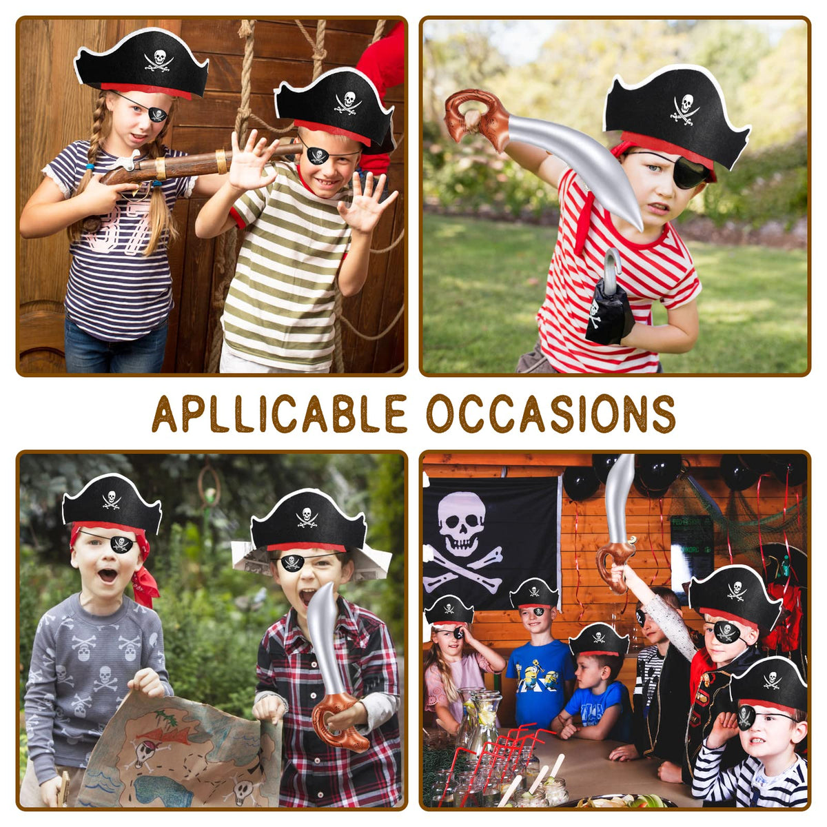Legigo pirate party set bulk cosplay collection, quick setup for lively group dressing