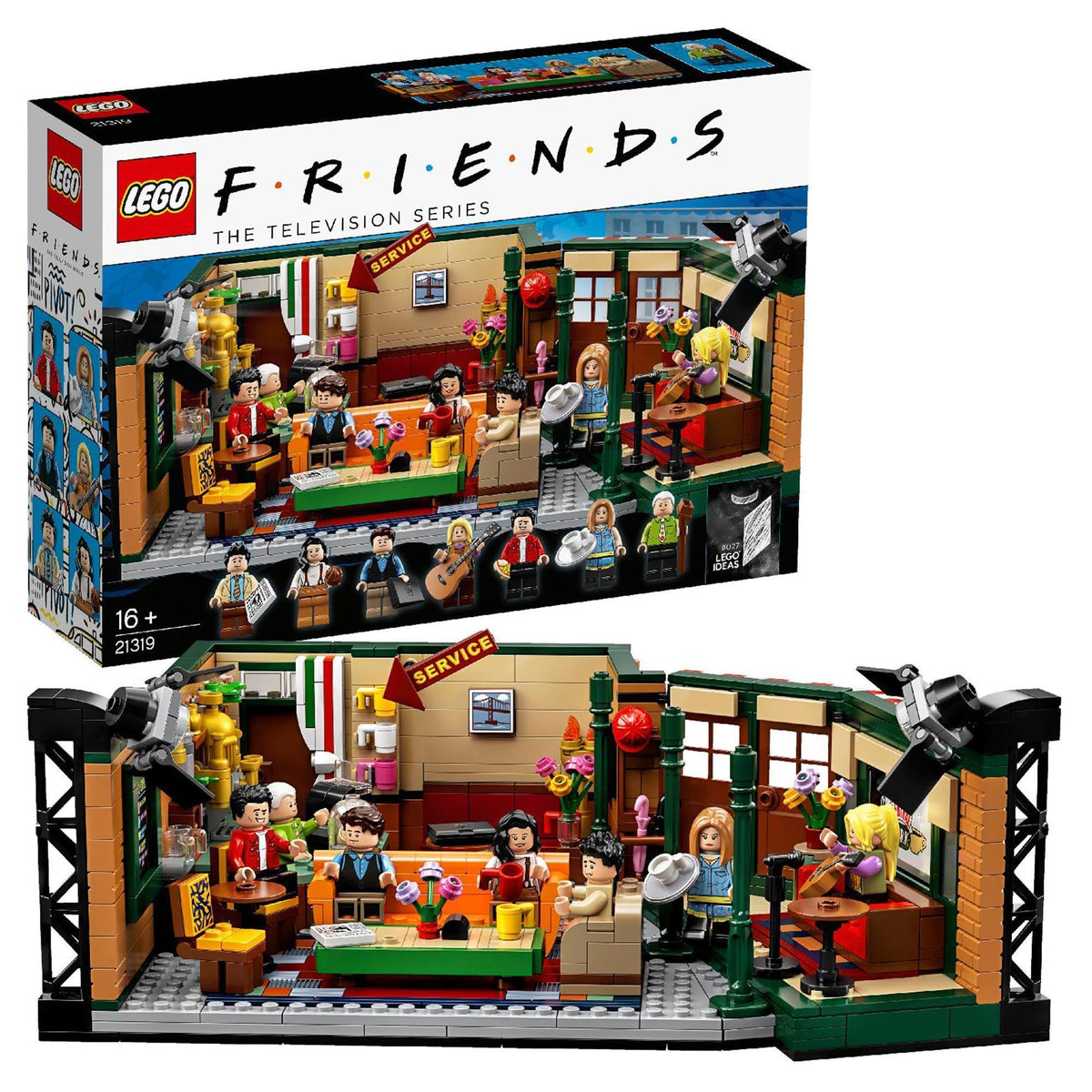 LEGO 21319 Central Perk interior scene perfect for display and storytelling.