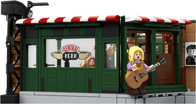 LEGO 21319 Central Perk sofa seating for cozy scene recreation.