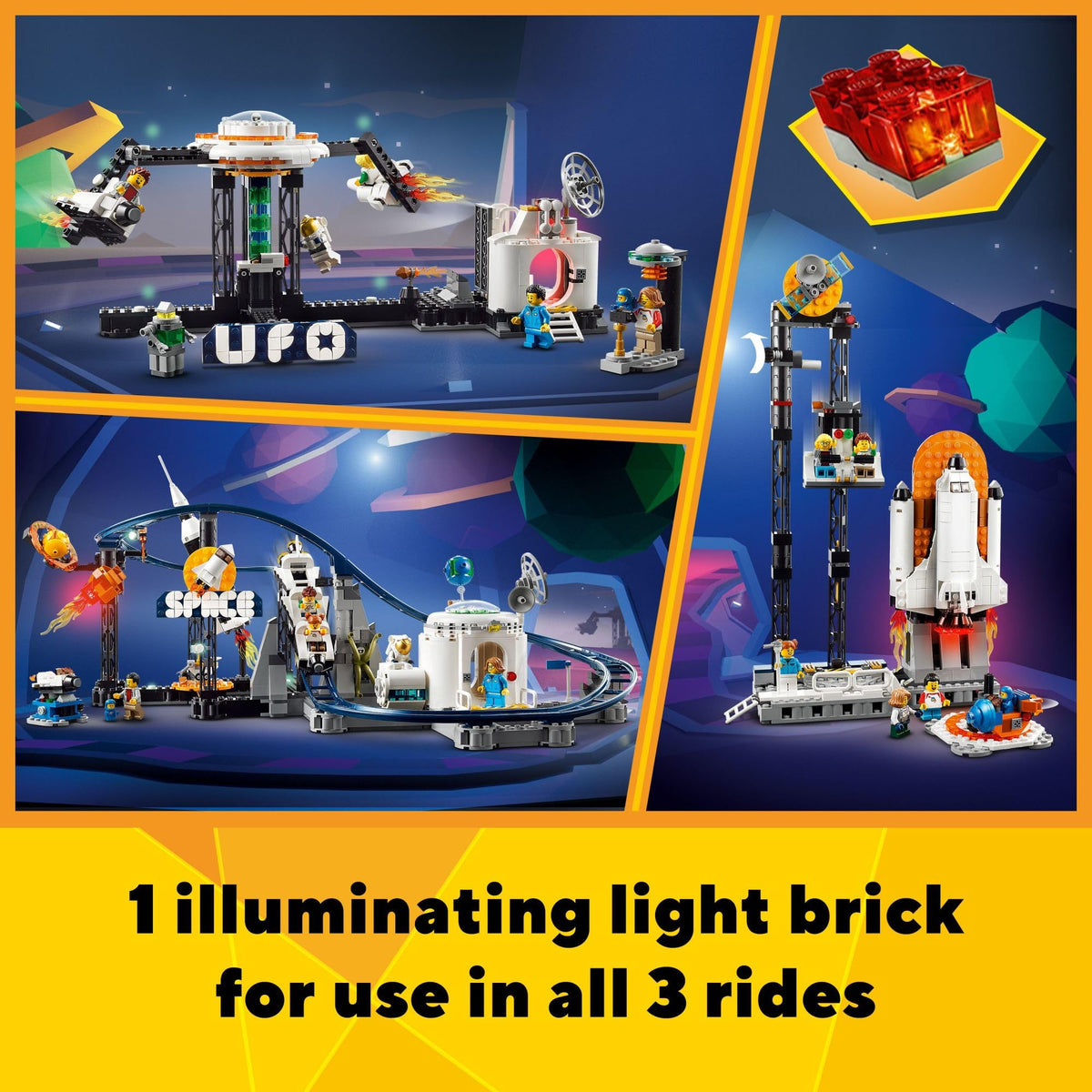 LEGO 31142 Drop Tower elevator delivers rising and dropping fun