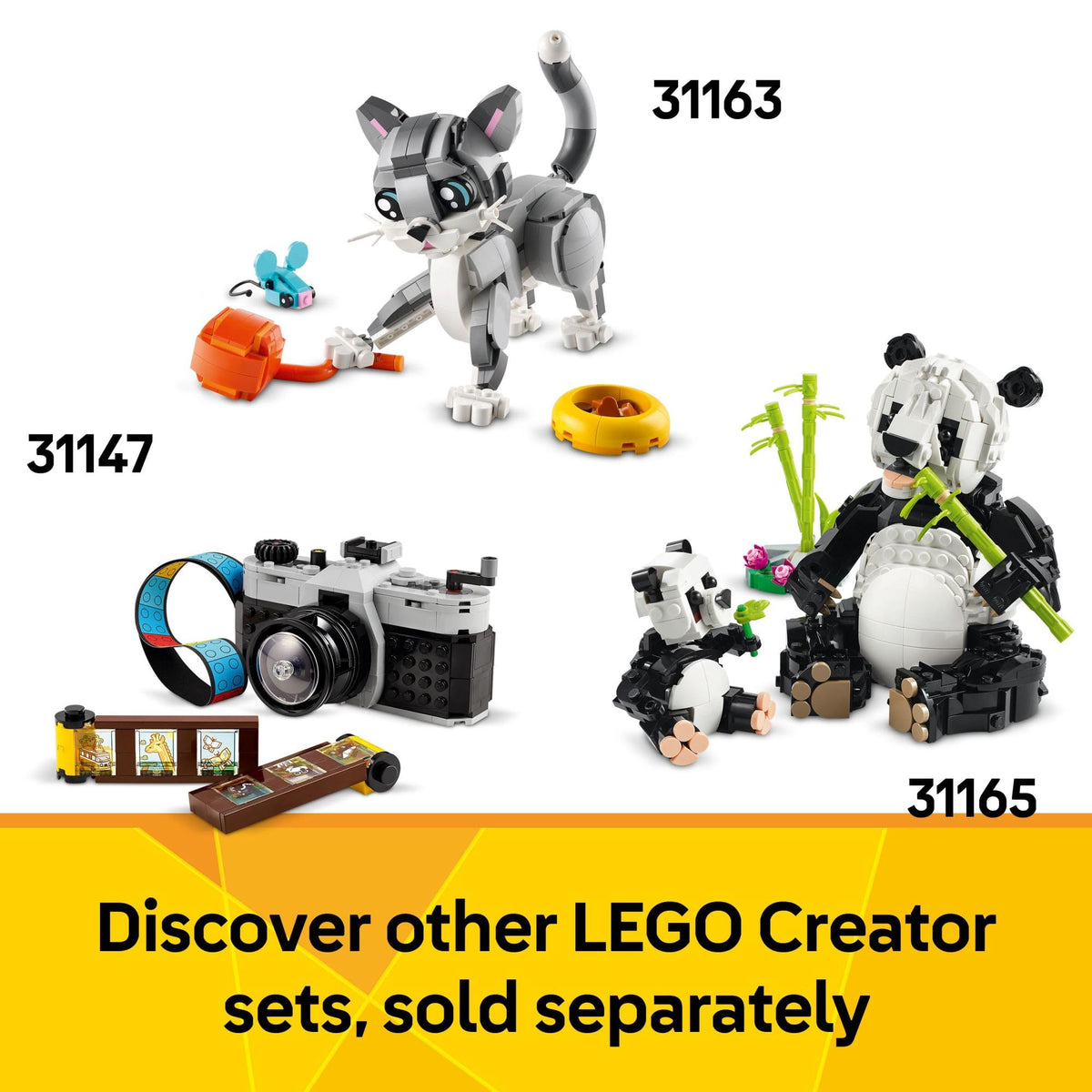 LEGO sticker sheet with inspirational phrases for decorating models