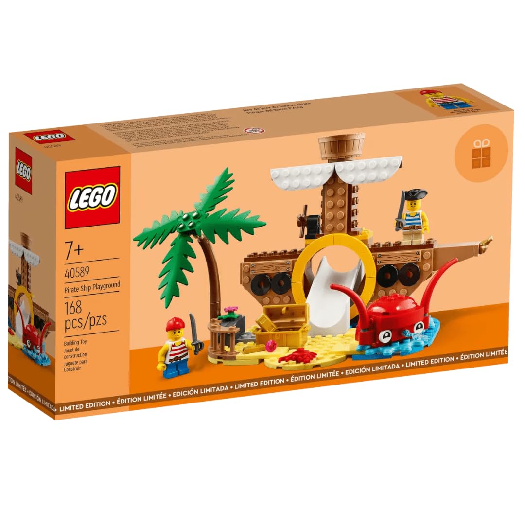 LEGO 40589 Pirate Ship Playground slide to spark imaginative play